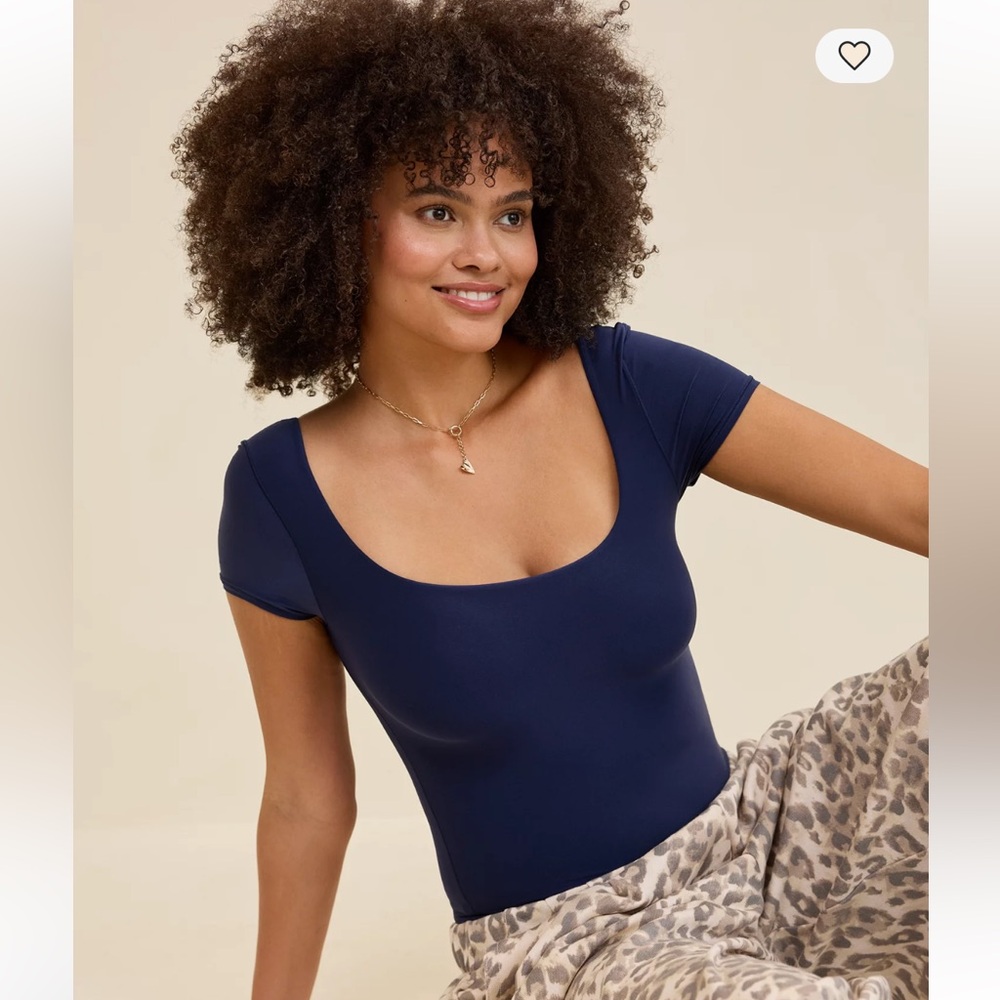 NWT Aerie Navy Smoothiez Bodysuit